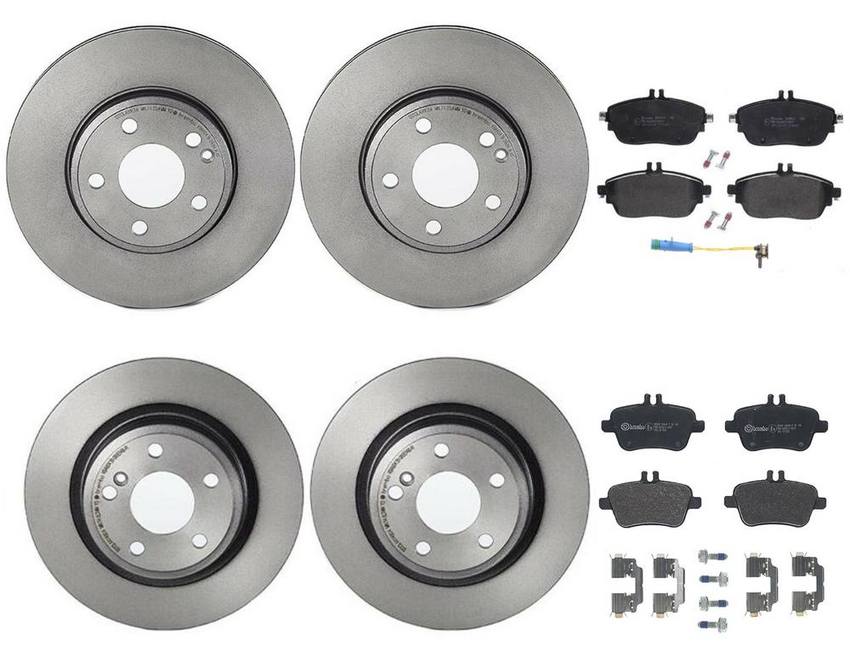 Brembo Brake Pads and Rotors Kit - Front and Rear (295mm/295mm) (Low-Met)